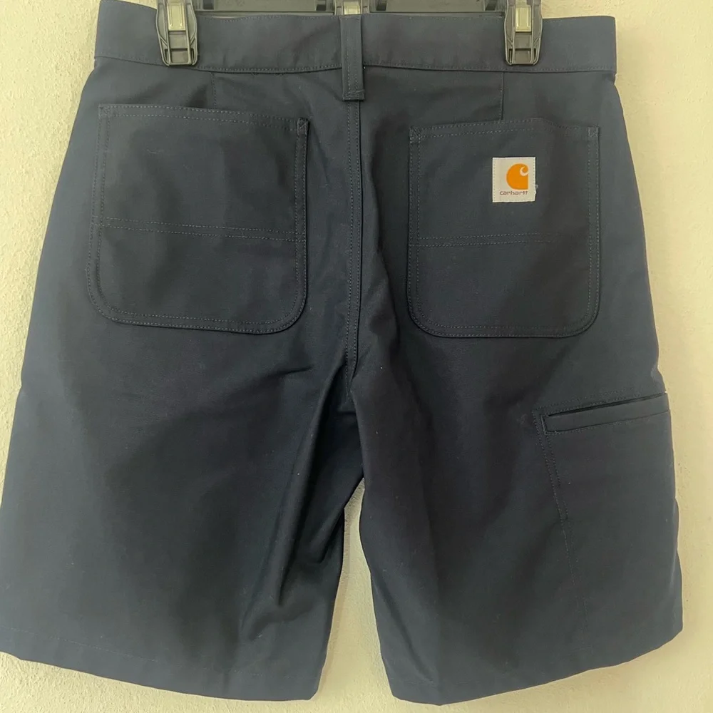 Carhartt Men’s Navy Size 30 Rugged Work Shorts Navy Blue Side Pocket
Inseam: 10” - Picture 15 of 16